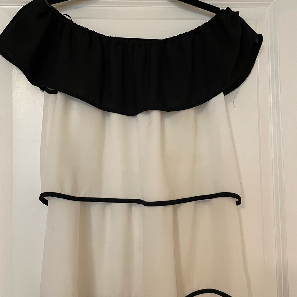 White off the shoulder top